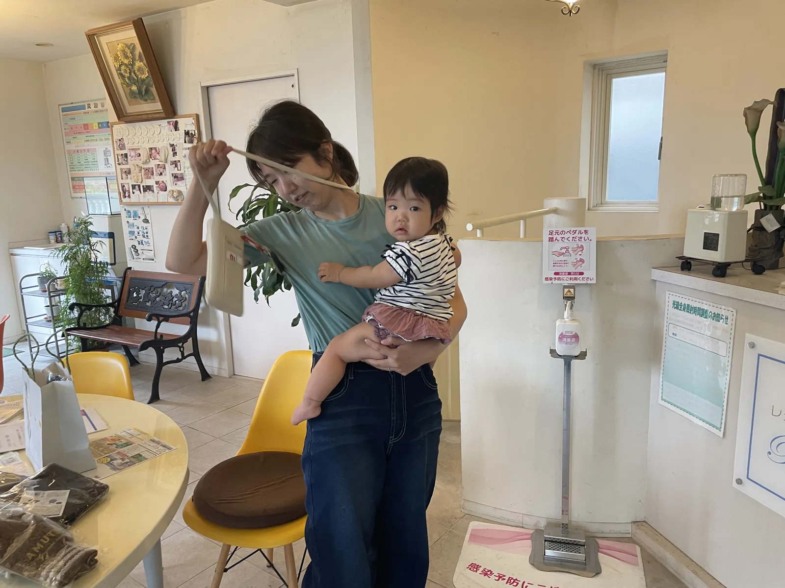 ご報告に来てくださった患者さまと赤ちゃん